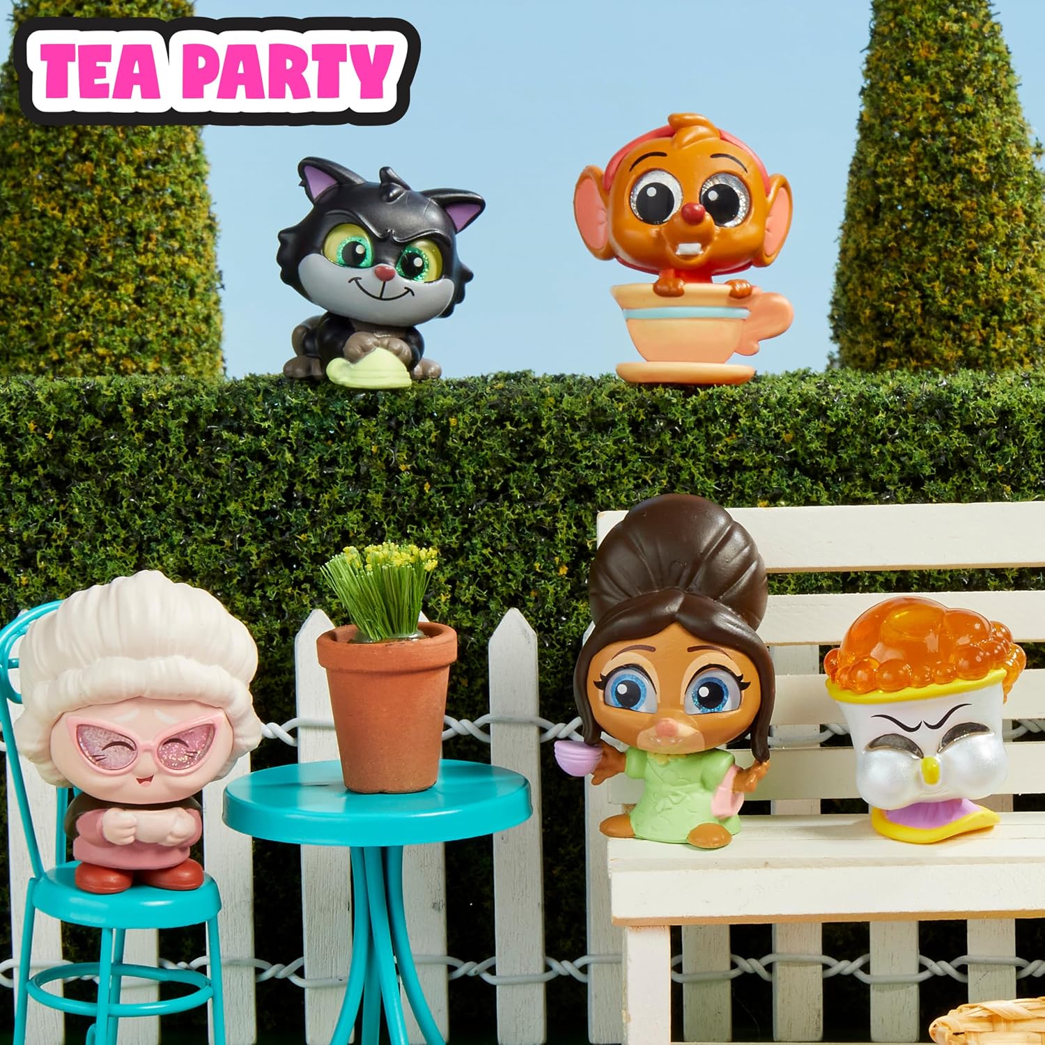 Just Play Disney Doorables Let's Party Mini Peek Collectible Figurines 1.5" Surprise Box Toys for Kids Ages 5+