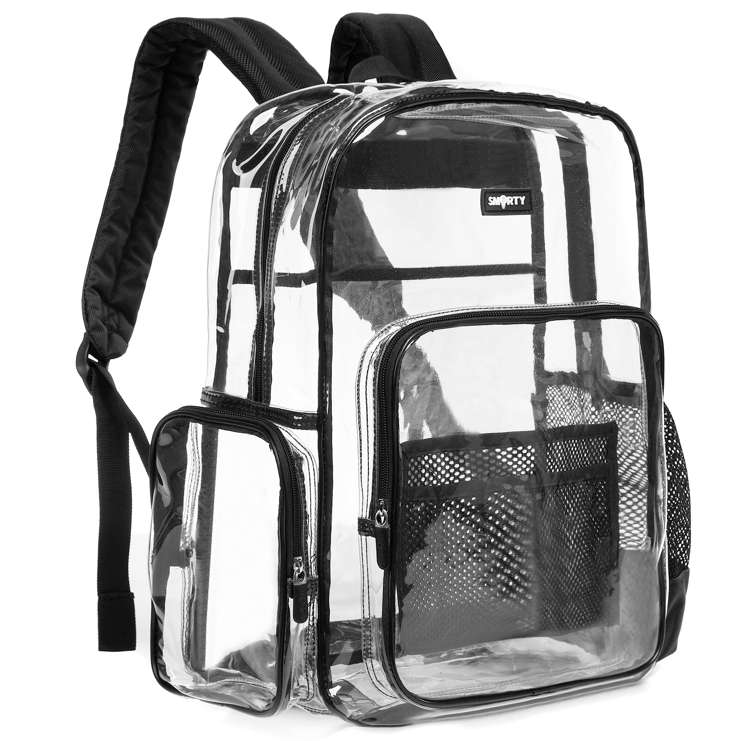 J.CARP Clear Bag Heavy Duty Backpack Durable Transparent See Through Bag