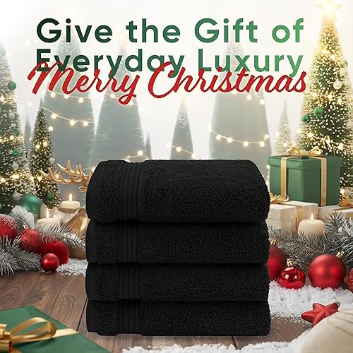 Vista 85 de American Veteran Towel, Juego de 4 toallas de mano para baño, juego de toallas de mano turcas 100% algodón, toallas de mano suaves, toallas de mano