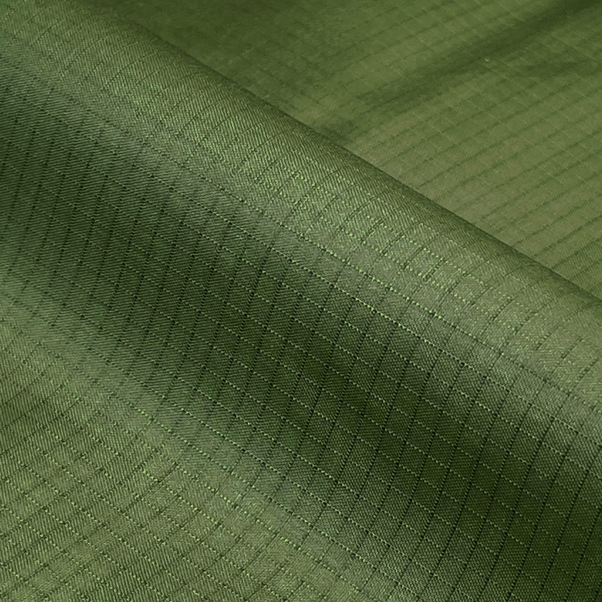 TheFabricTrade Olive Ripstop Fabric Waterproof 3.2oz Outdoor Cover Kite Lightweight Polyester Material - 500cm x 150cm (5 Metre)