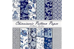 Whaline Chinoiserie Pattern Paper Napkins for Decoupage