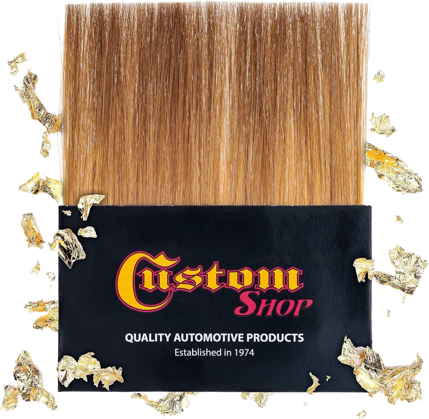 Custom Shop Gilders Tip Brush for Loose Gold Leaf Artwork - Sign Lettering, Signage Art, Gilded Picture Frame Restoration, Artist Decoration, Glass, Oil Gilding - Metallic, Silver Metal Leaf Flakes
