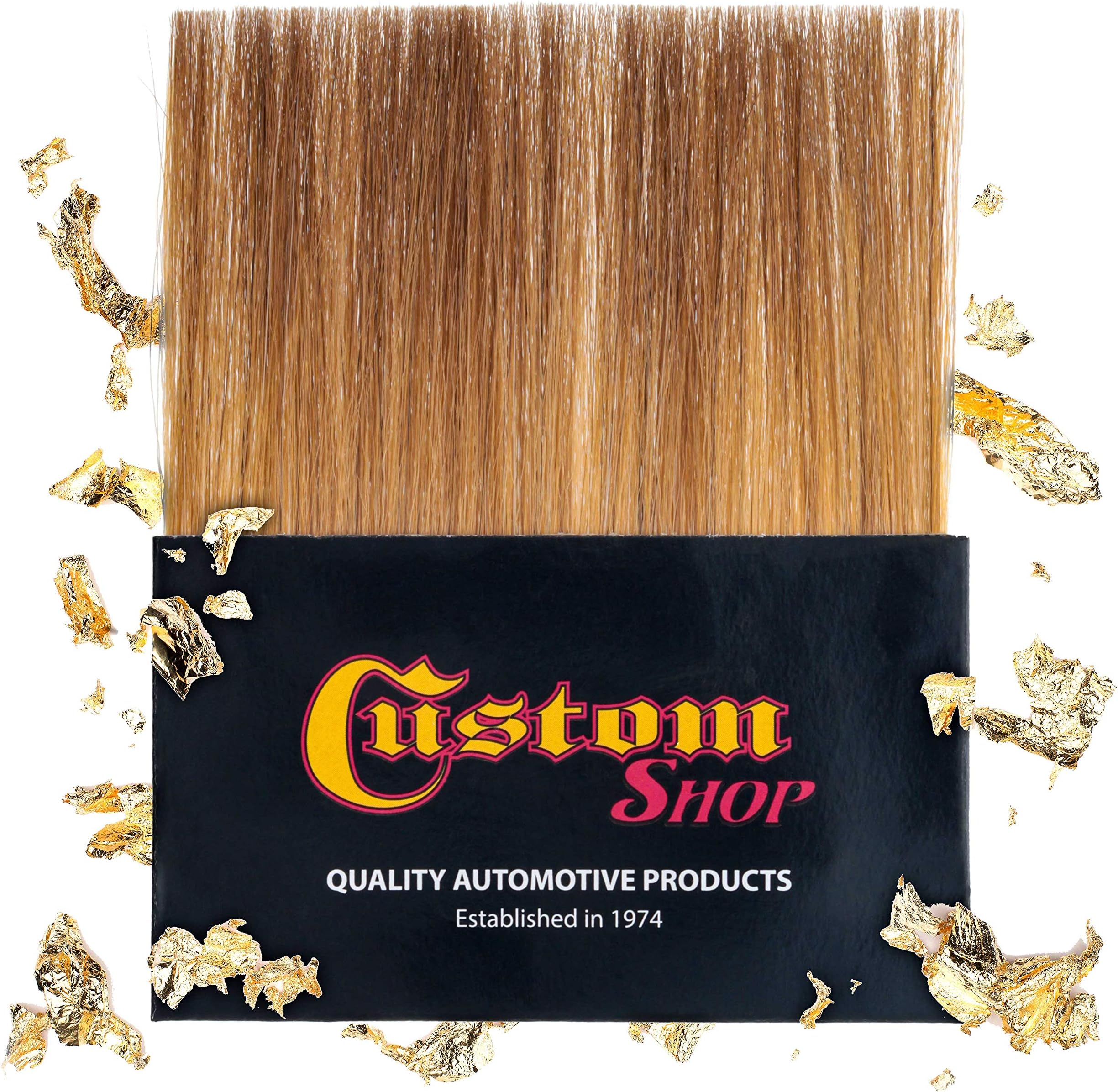 Custom Shop Gilders Tip Brush for Loose Gold Leaf Artwork - Sign Lettering, Signage Art, Gilded Picture Frame Restoration, Artist Decoration, Glass, Oil Gilding - Metallic, Silver Metal Leaf Flakes