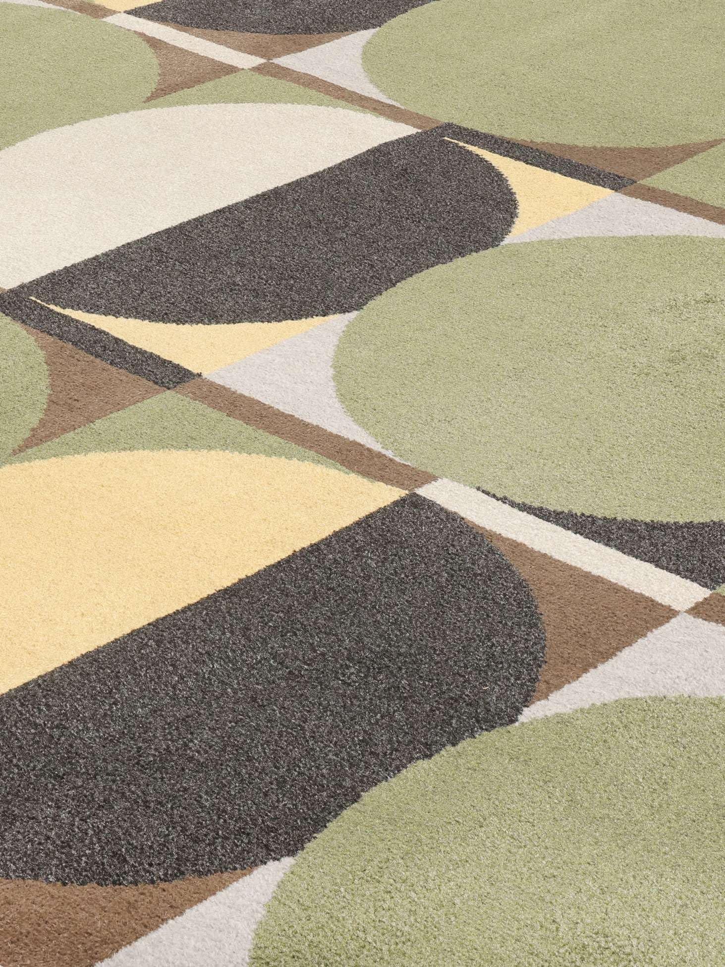 RugVista Jeff, Teppich, Moderne Teppiche, 160 x 230 cm, Rechteckig, Mittlerer Stapel, Wohnzimmer, Schlafzimmer, Maschinenwäsche, Oeko_tex_100, Grün