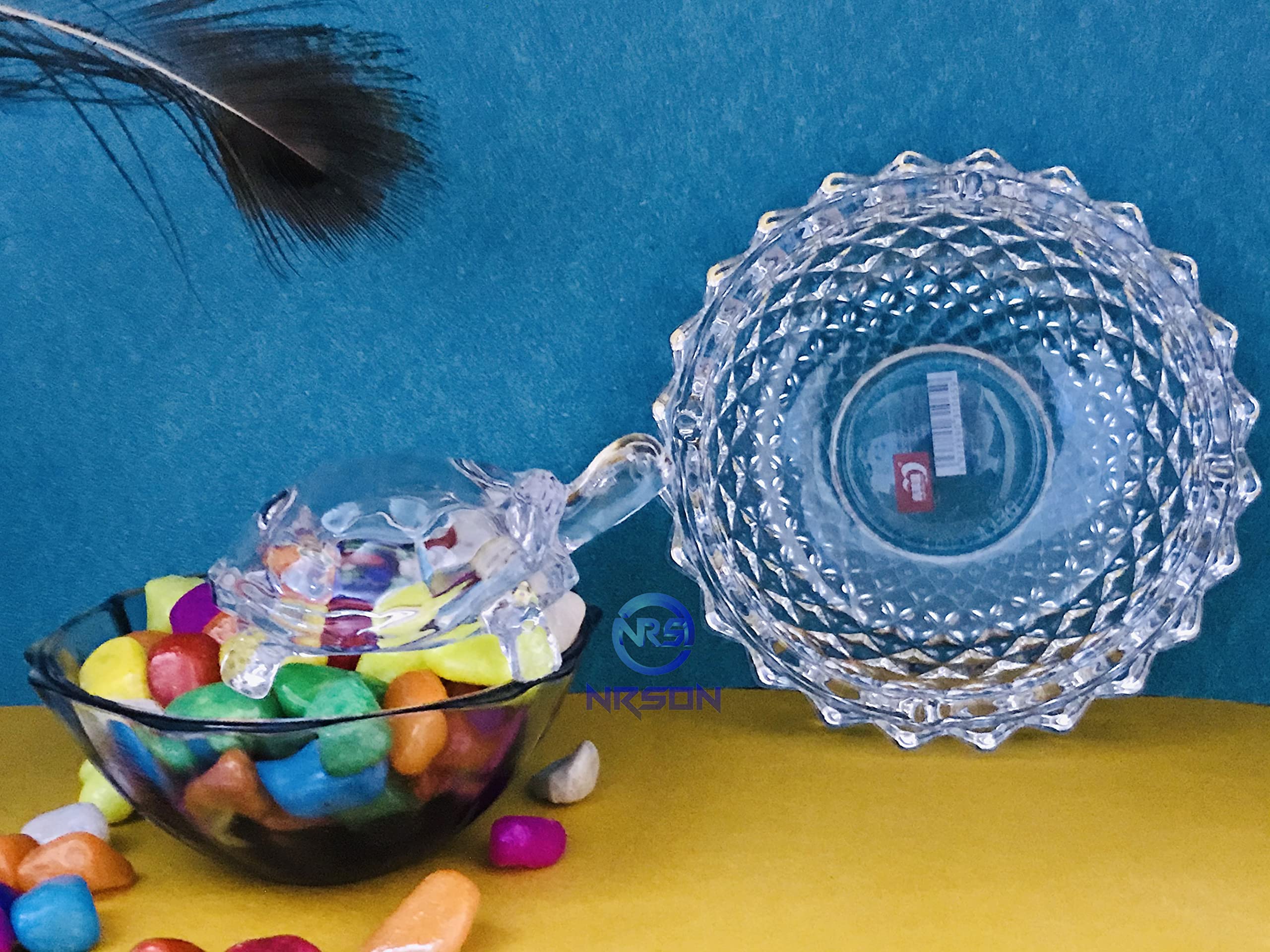 Buy Shrishti Creation Vastu Feng Shui Crystal Turtle Tortoise with Plate for Good Luck Feng Shui