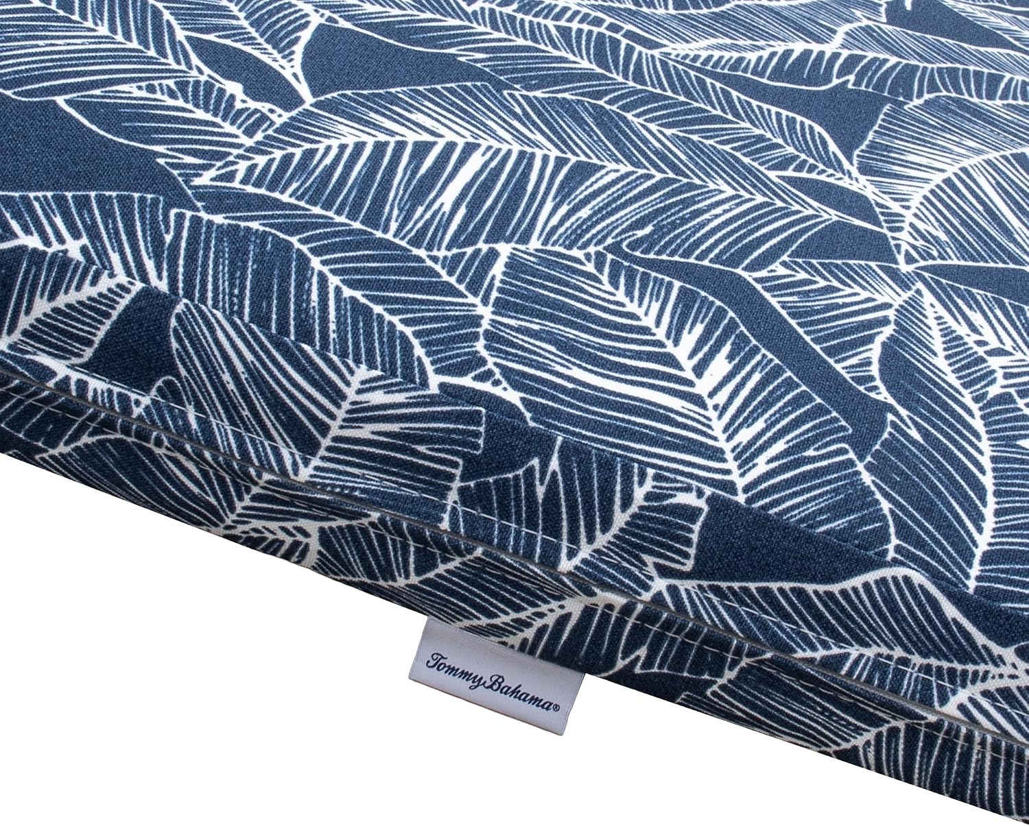 Tommy Bahama Sunbrella® Fabric 1-Piece Outdoor Bench Cushion, 44" W x 19" L, Pacific Zaffre