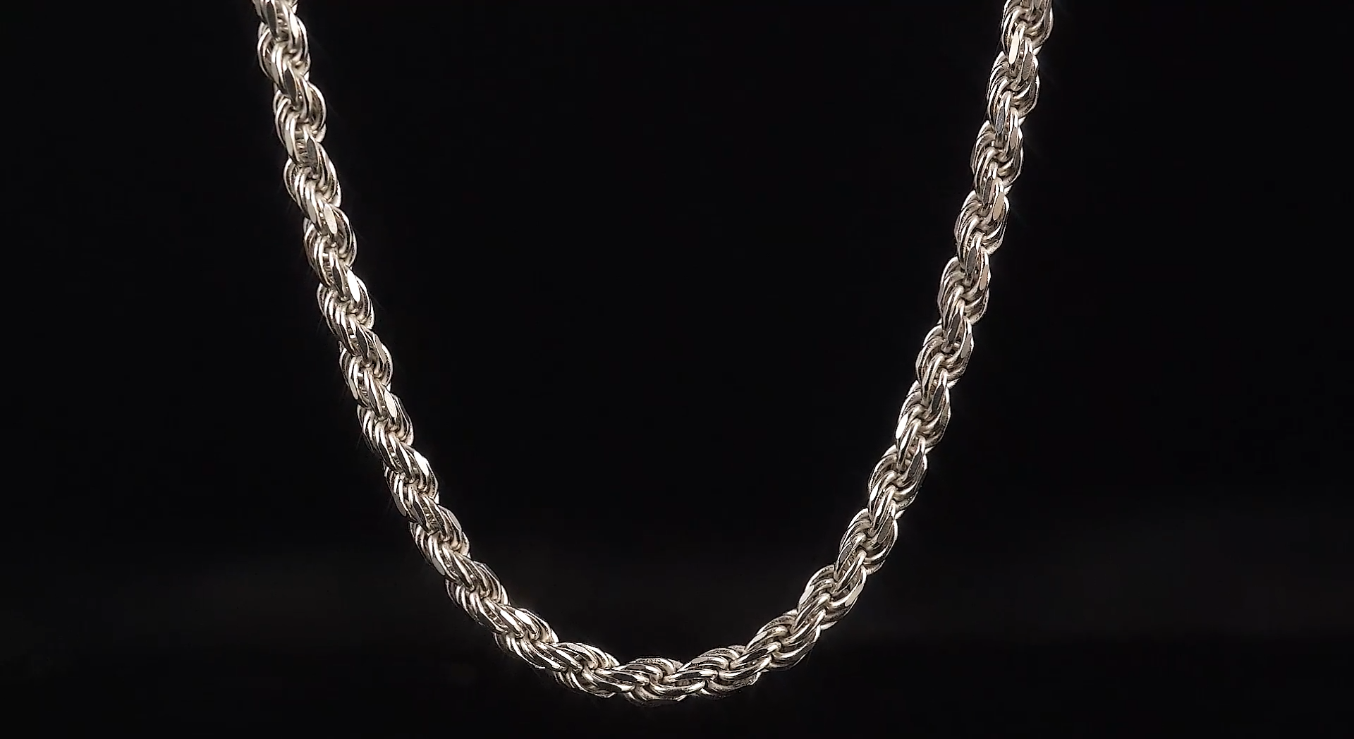 PDTJMTG 925 Sterling Silver Rope Chain 1.5MM, 2MM, 3MM, 3.5MM