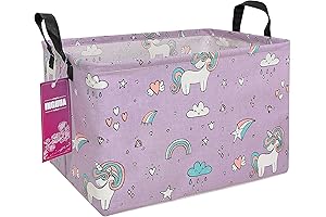 Rectangular Organizer Basket: Unicorn Toy Storage Solution