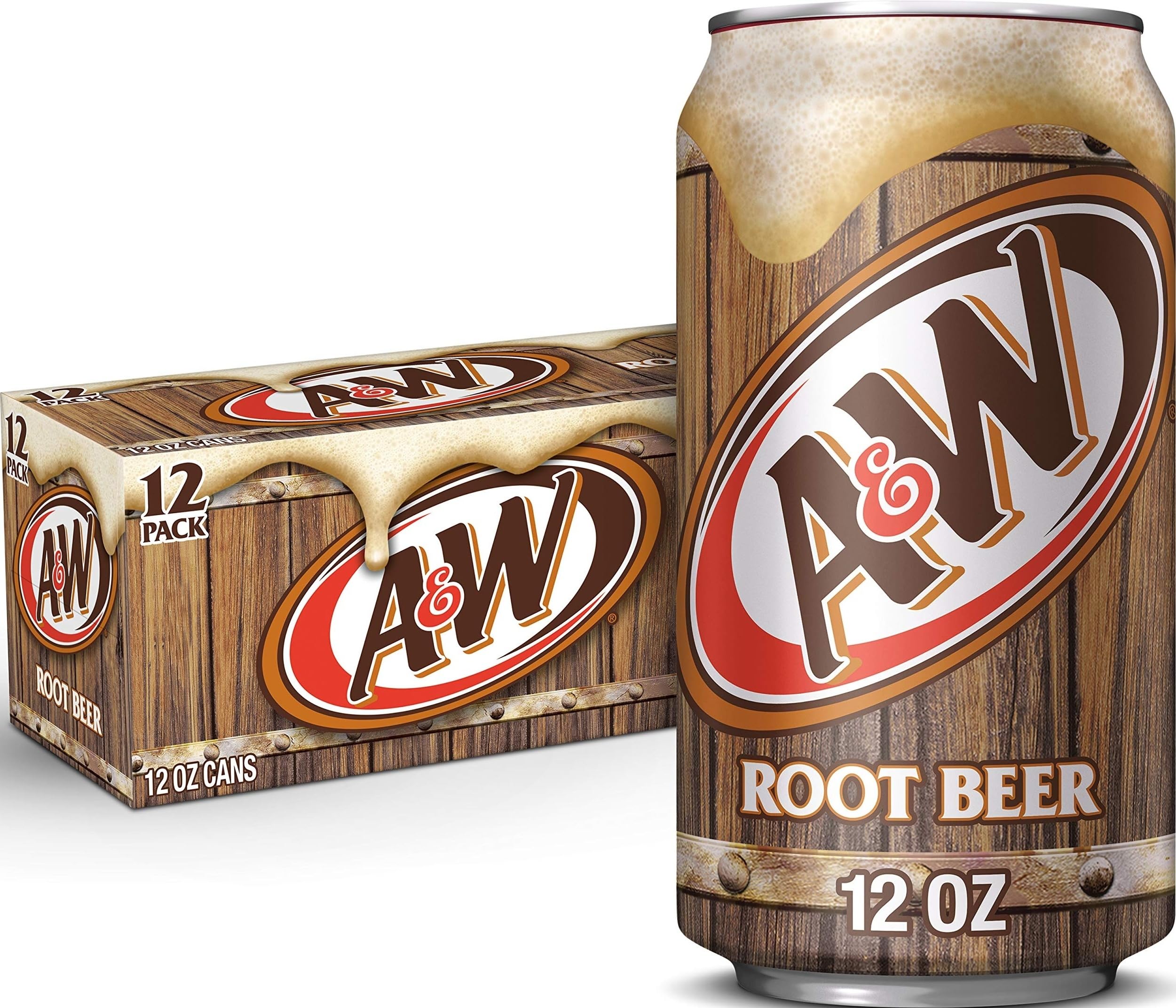 Amazon.com : A&W Root Beer Soda, 12 fl oz cans, 12 pack : Grocery