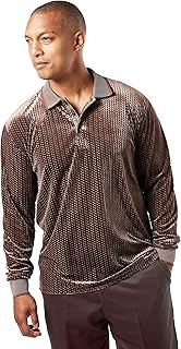 STACY ADAMS Fancy Embossed Velour Polo