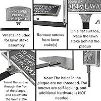 Vista 7 de Montague Metal Products - Placa ovalada de pared o césped con revestimiento en polvo - Resistente a los rayos UV - Fácil de instalar