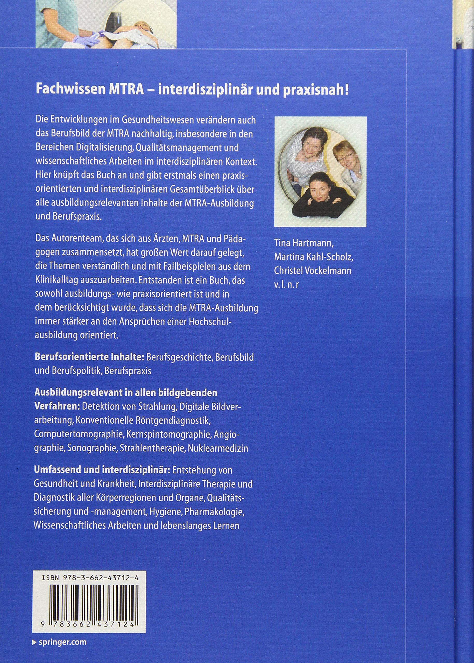 Fachwissen MTRA: Für Ausbildung, Studium und Beruf (Springer-Lehrbuch)