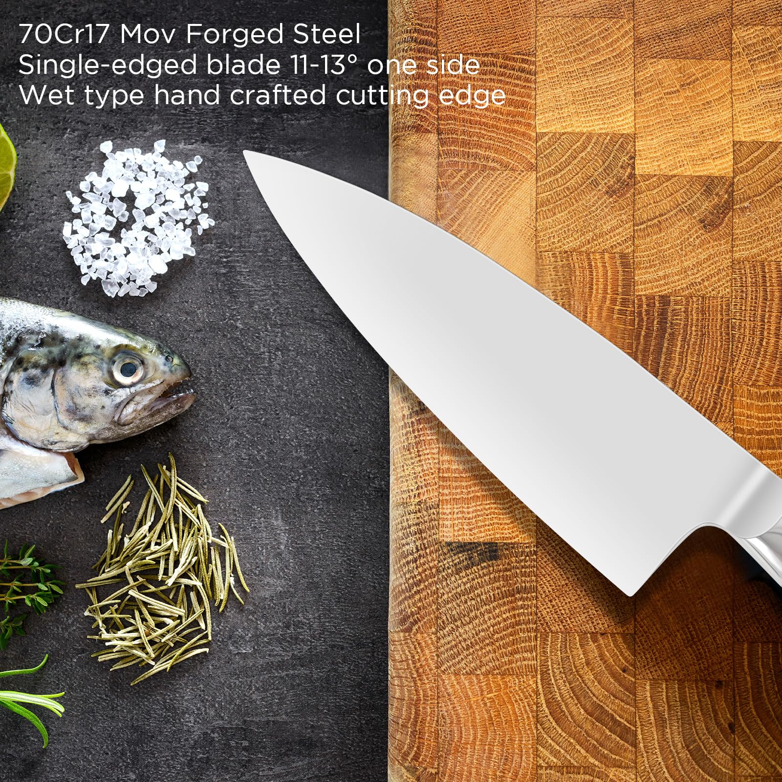 Amazon.com: KANKIKUSUI Japanese Deba Knife 7 inches, HC70cr17mov 