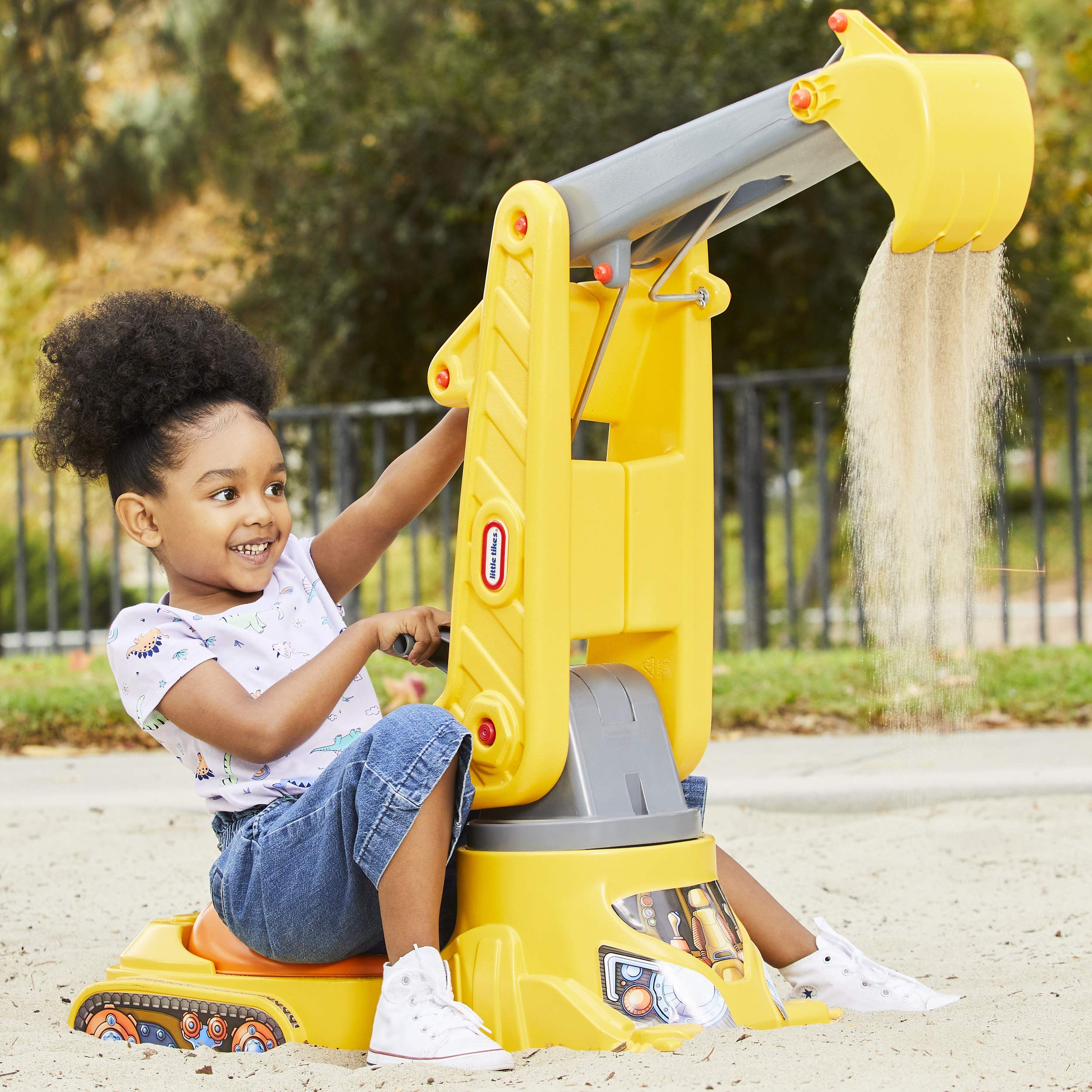 Kleine Tikes You Drive Excavator Sand Spielzeug Kinder können Sitz, Schaufel und Dump