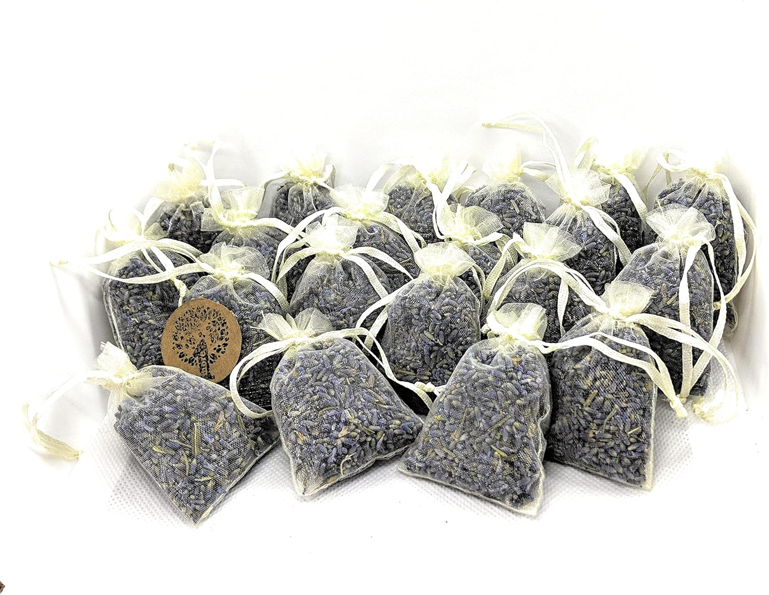 20 Ivory Dried Lavender Bags Fresh Handmade Naturally Fragranced