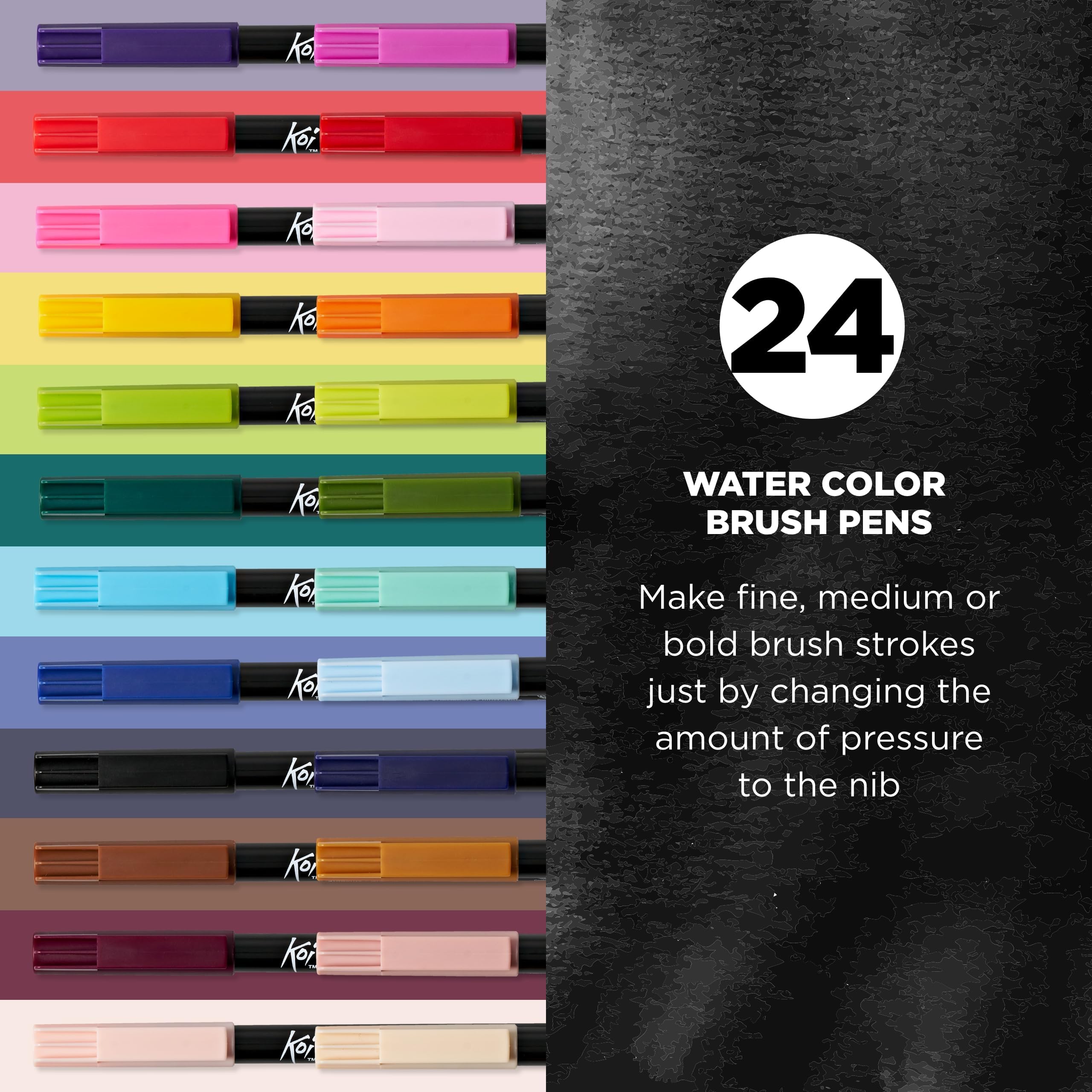 Sakura Koi Colouring Blendable Brush Pens, Set Of 6, 12, 24, 48 - View #6