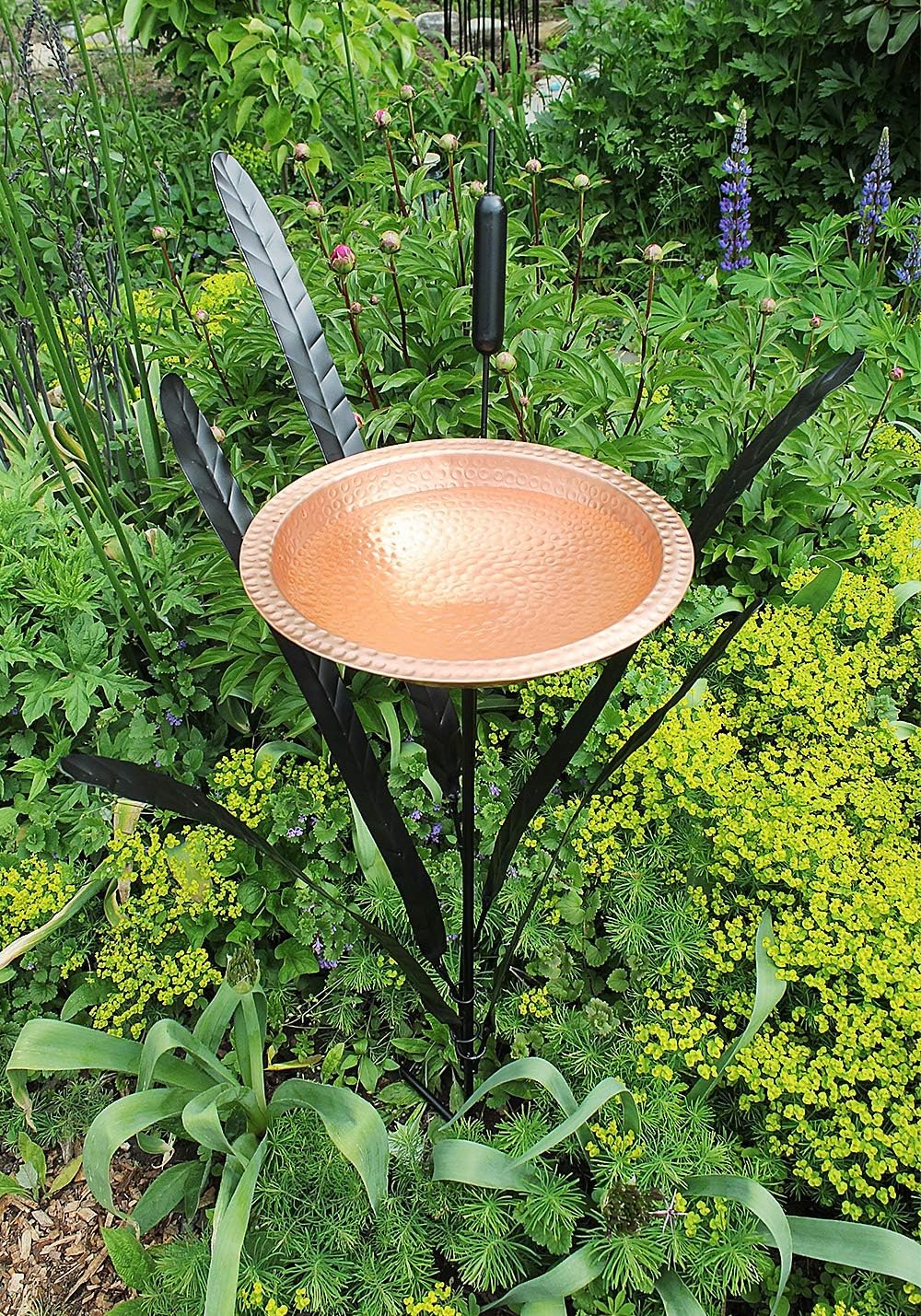 Single Cattail Birdbath