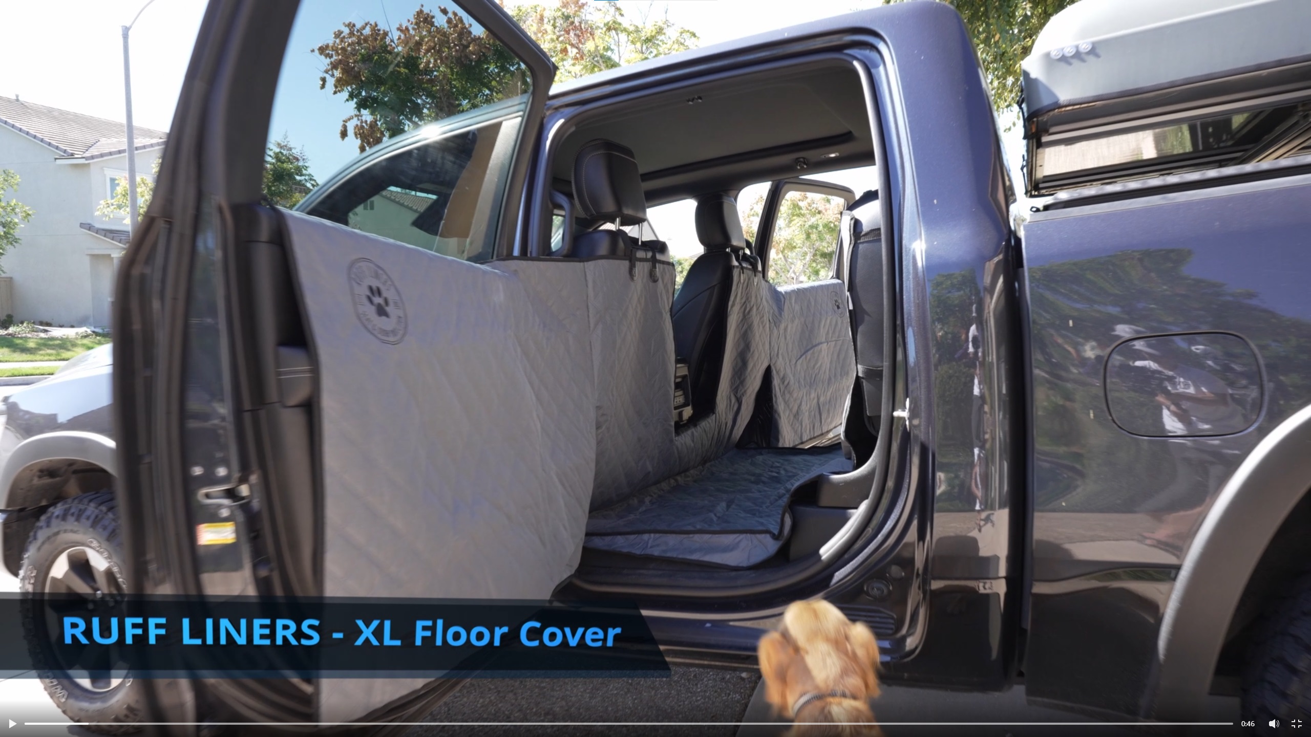 Omotor Dog Seat Cover And Bed For Trucks Back Seat Extender And