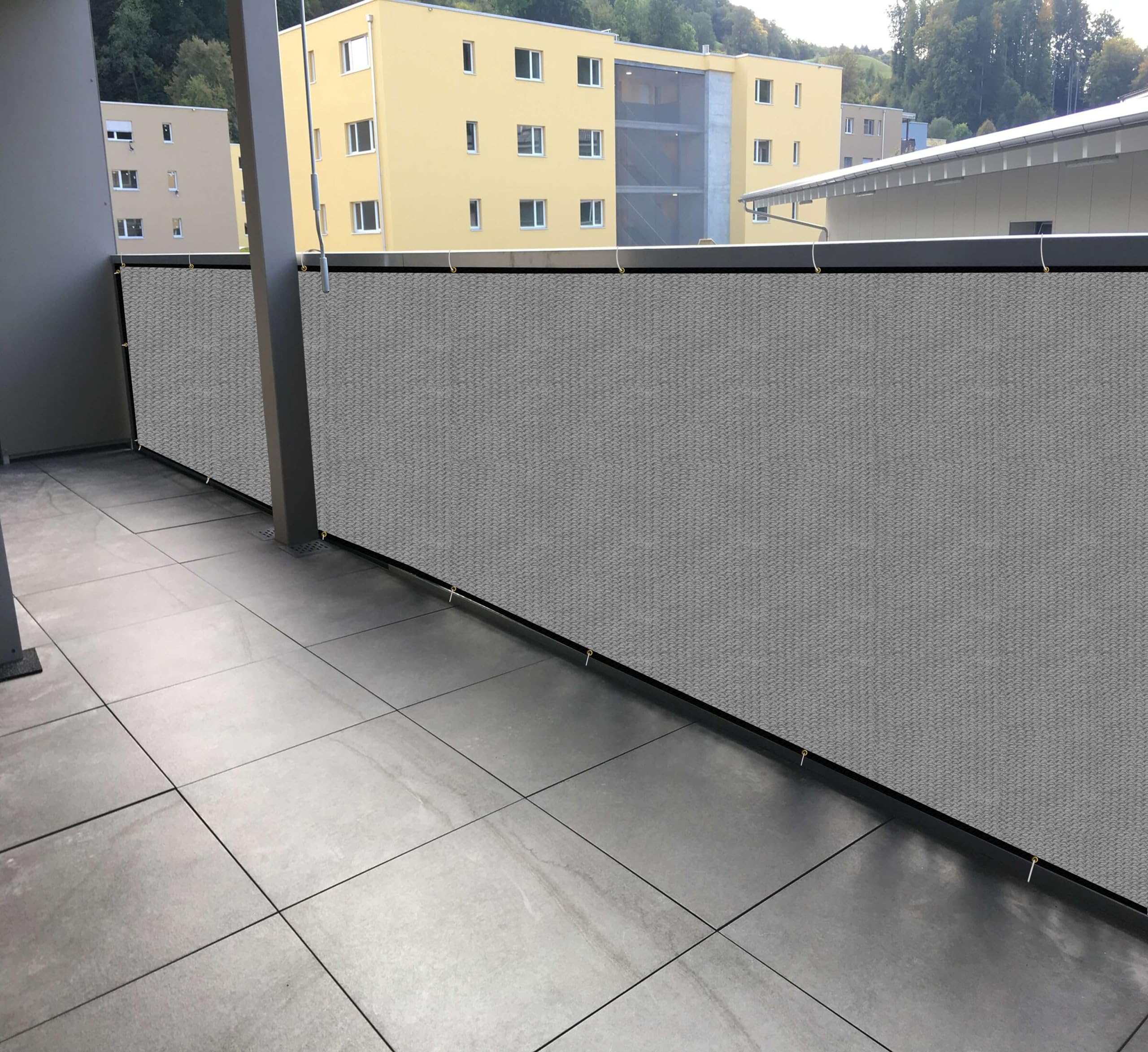 HDPE Fabric with Polyester Band Baby Kids Safety Net Protector for Balcony & Staircase Railing Guard,Balcony Stairway Net Baby Safety Products for Indoor&Outdoor(Grey Color, 0.80X1 MTR)-picture-28