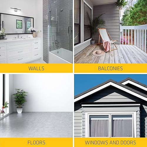 Miniatura 17 de Sika Sikaflex - Sellador de construcción (blanco) - Sellador de poliuretano multiusos - para todo tipo de juntas de 1/2 pulgada o más pequeñas