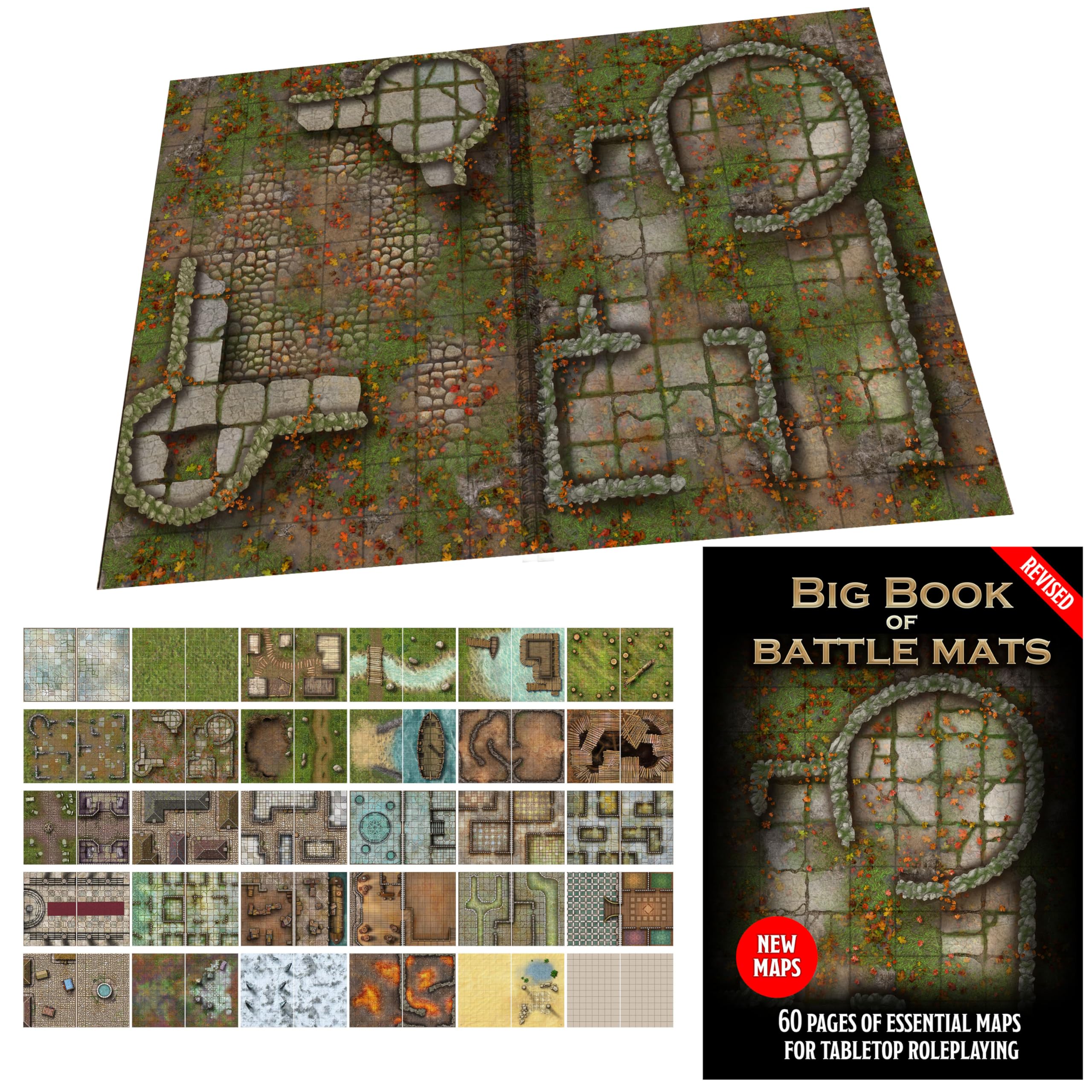 Amazon | PSI Big Book of Battle Mats 改訂版ボードゲーム | Loke
