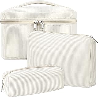 Juego de Bolsas de Maquillaje Acolchadas, 3 P...