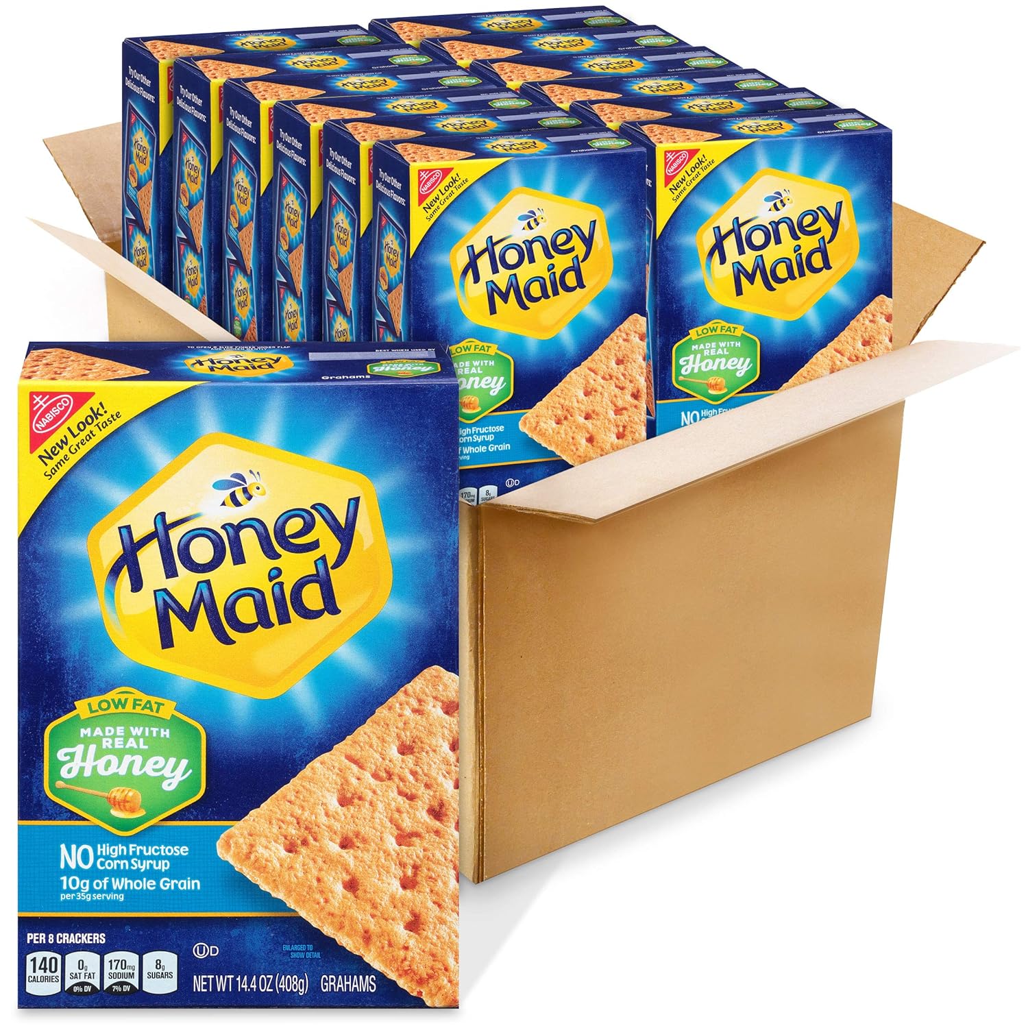 Honey Maid Low Fat Graham Crackers, 12 14.4 oz Boxes