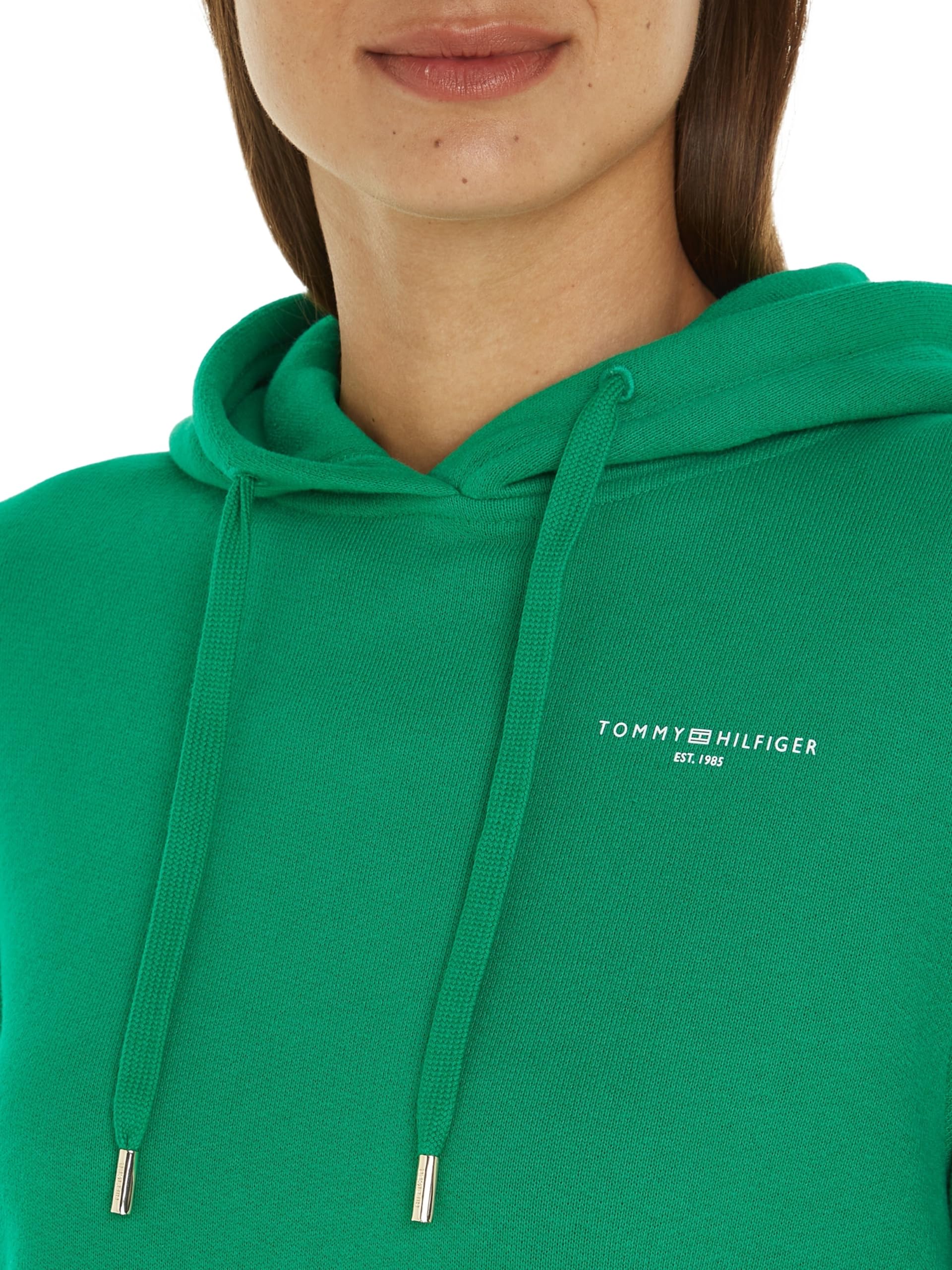 Tommy Hilfiger Felpa Donna Logo Hoodie con Cappuccio