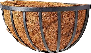 Arcadia Garden Products 1527 Half Round Wall Mounted Hanging Planter Bas...