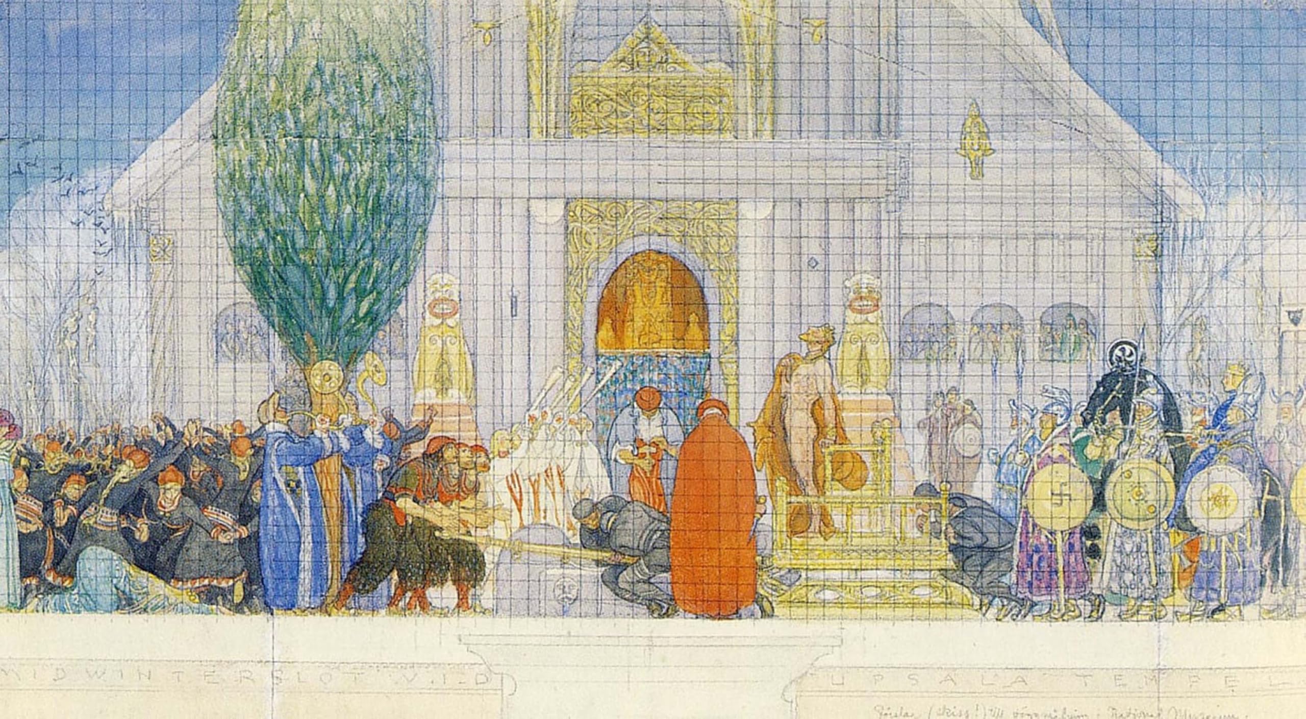 Tableau impressions d'art mural Carl Larsson toile 60x90cm