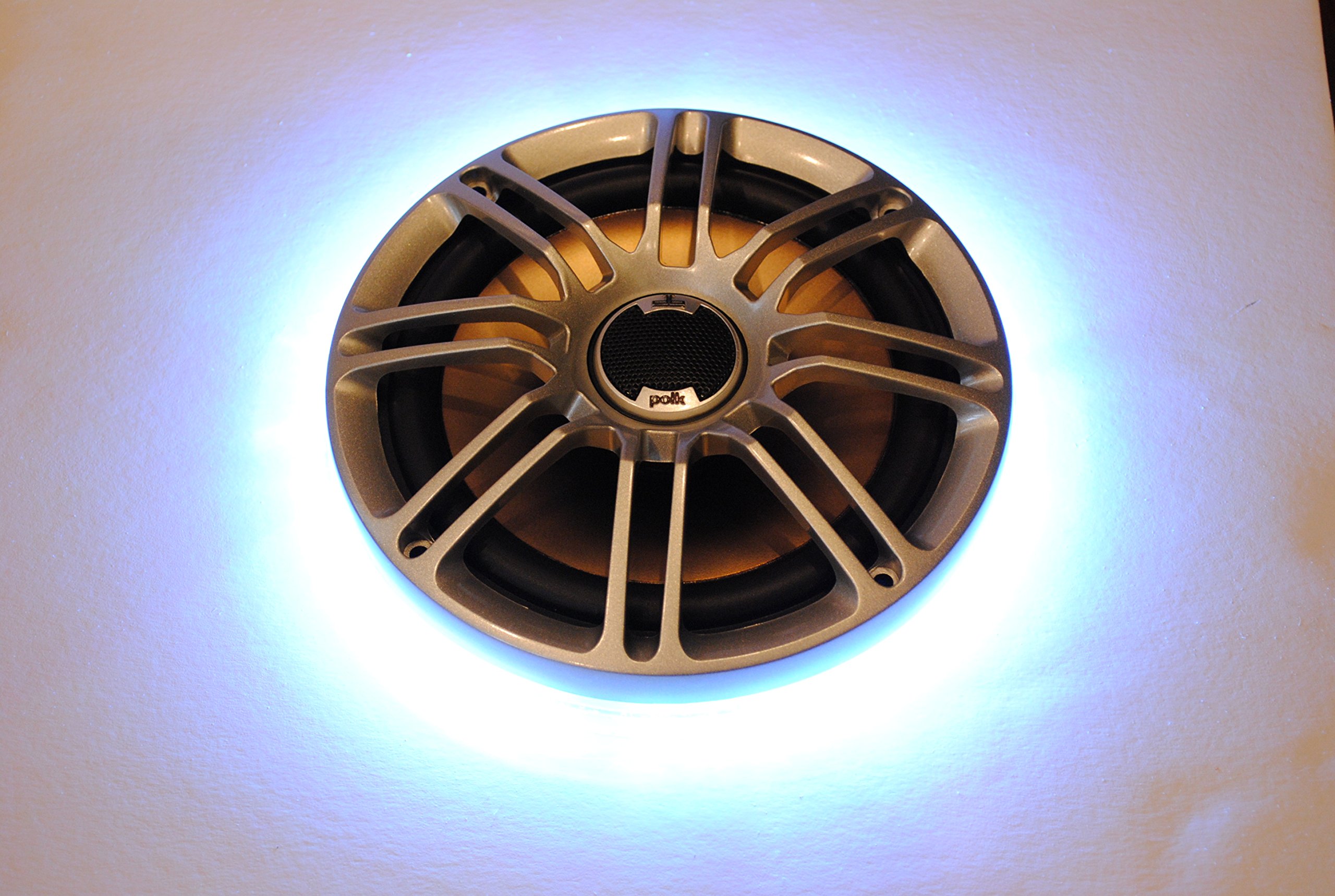 Speaker LED RGB Color Changing Rings Adapter - Set of 2 Fits POLK Audio DB651 6 1/2