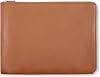 Leatherology Cognac Leatherolgy Zippered Document Holder with Interior Pocket for Tablet