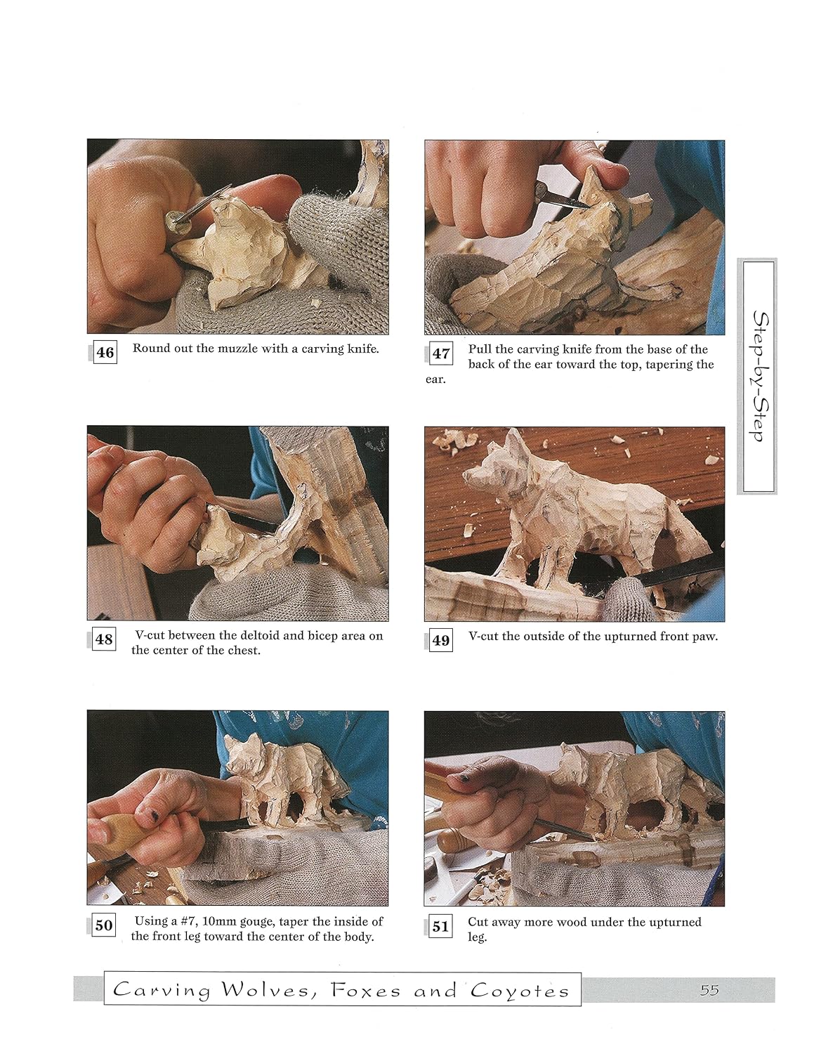 Carving Wolves, Foxes & Coyotes: An Artistic Approach (Fox Chapel Publishing) 12 Patterns, 140+ Photos, Step-by-Step Instructions, Artist Notes, and Guides to Woodcarving, Woodburning, and Painting