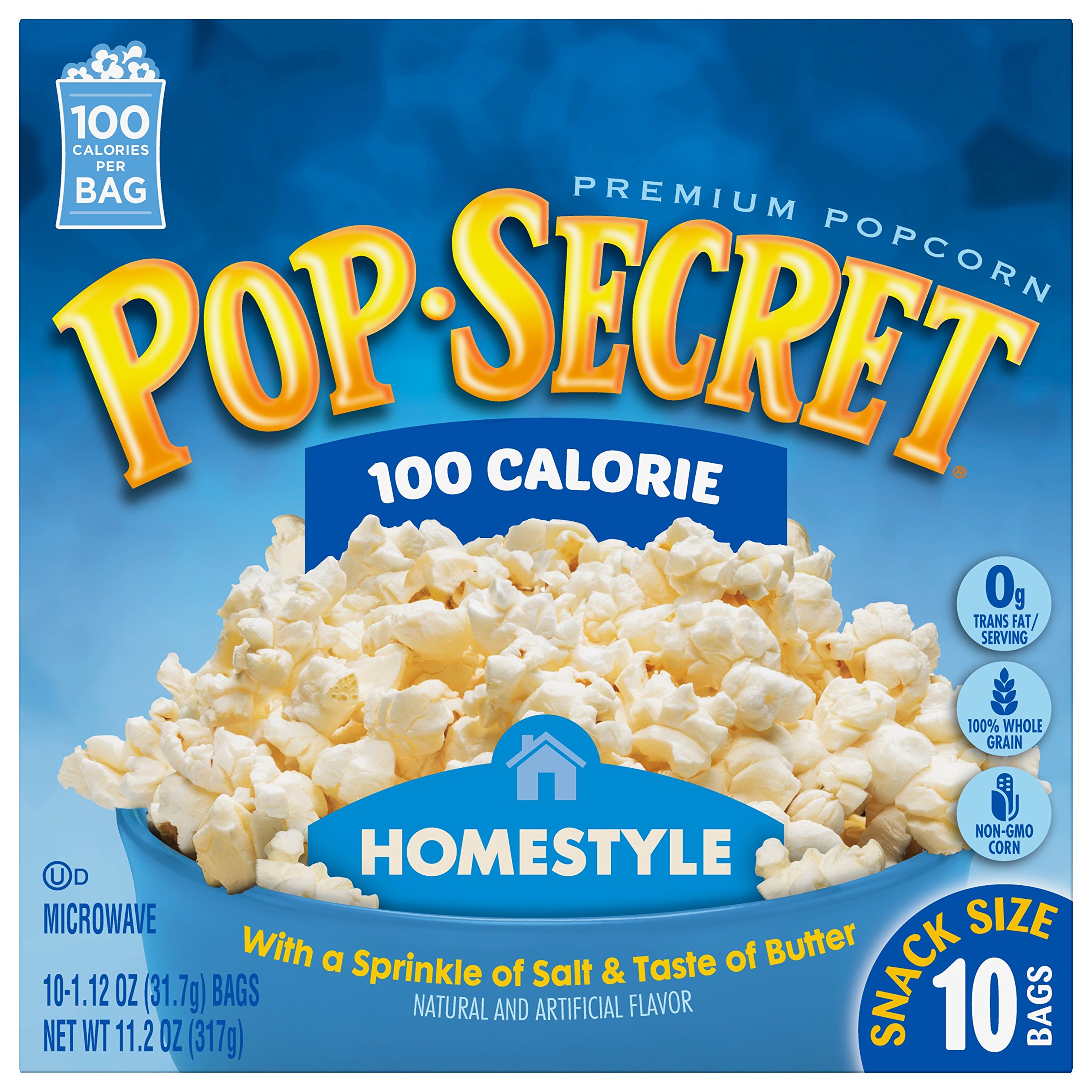Buy Pop Secret Snack Size 100 Calorie Homestyle Microwavable Popcorn, 11.2 Ounce Box Online at