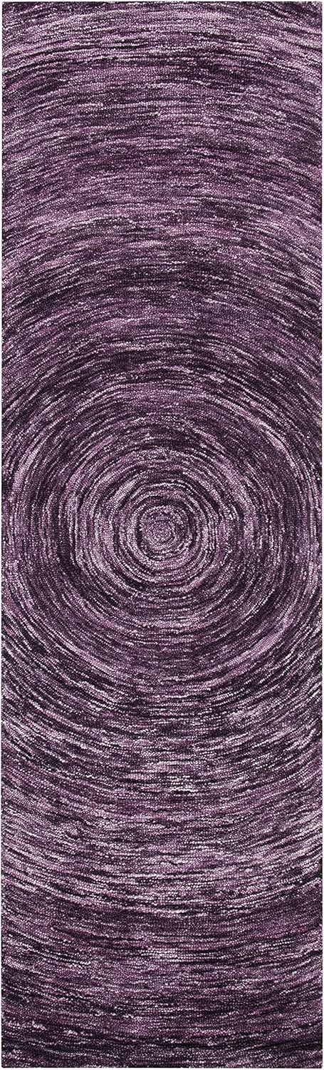 SAFAVIEH Ikat Collection Runner Rug - 2'3" x 8', Purple, Handmade Wool, Ideal for High Traffic Areas in Living Room, Bedroom (IKT633P)