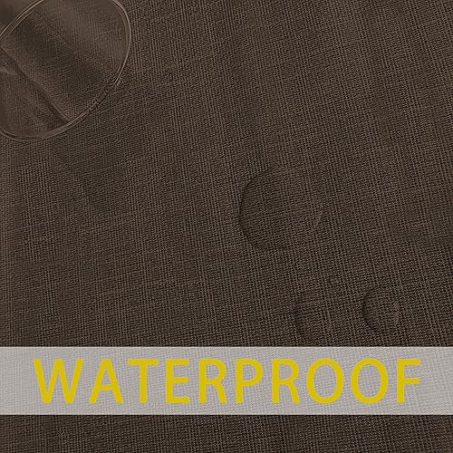 Miniatura 65 de sancua - Mantel rectangular de PVC 100 % impermeable, 54 x 54 pulgadas, vinilo a prueba de aceite, derrames, fácil de limpiar con un paño, para