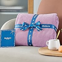 Vista 87 de Bedsure - Manta de vellón, tamaño queen, suave, ligera, afelpada, mullida, acogedora, de microfibra de lujo, color rosa, 90 x 90 pulgadas