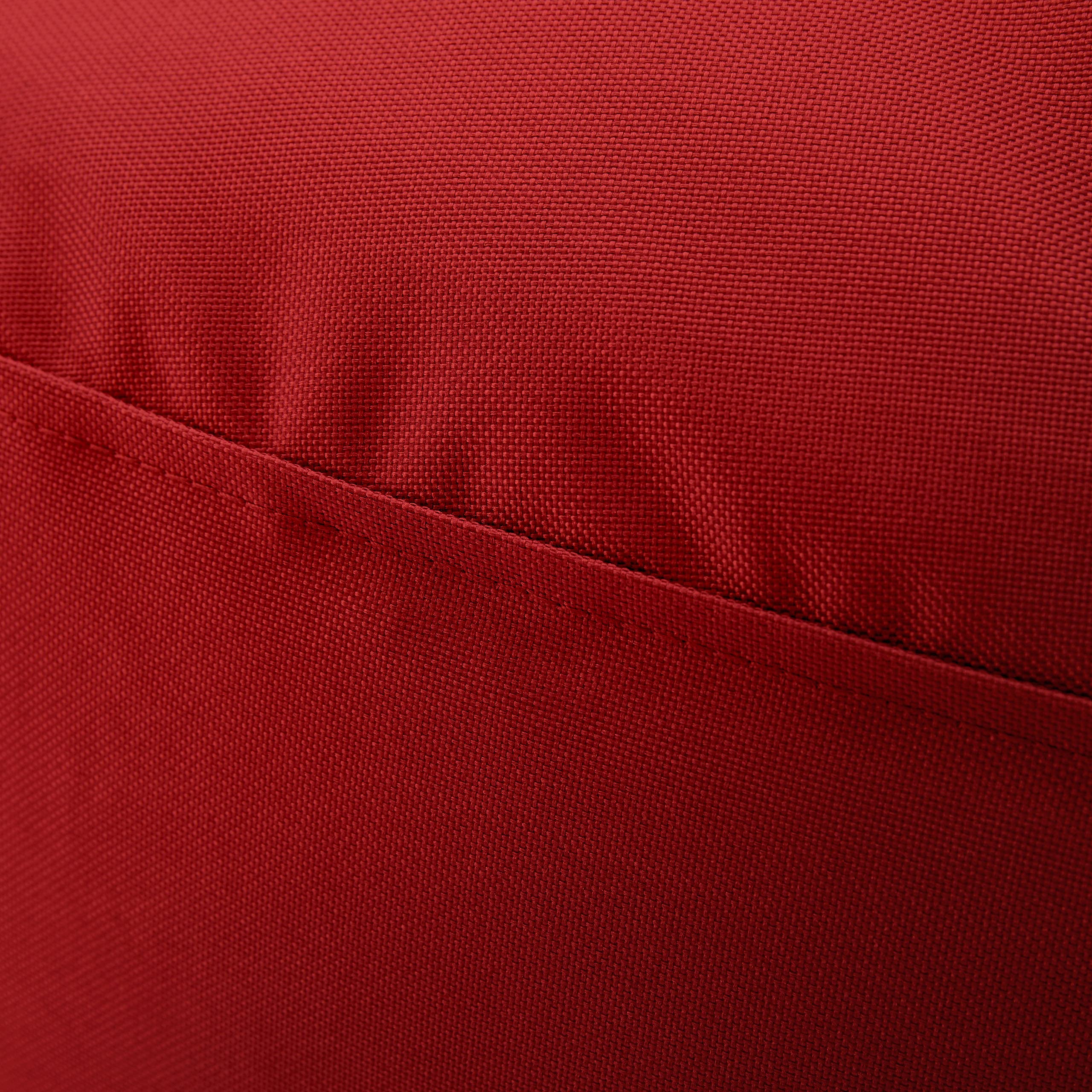 Lumaland Pouf pour Enfants & Adultes avec Fonction 2 en 1 pour s'asseoir & s'allonger | Ø 120x75 cm Fauteuil pour Salon, Extérieur & Intérieur | Facile d'entretien grâce à la Housse Amovible | Rouge