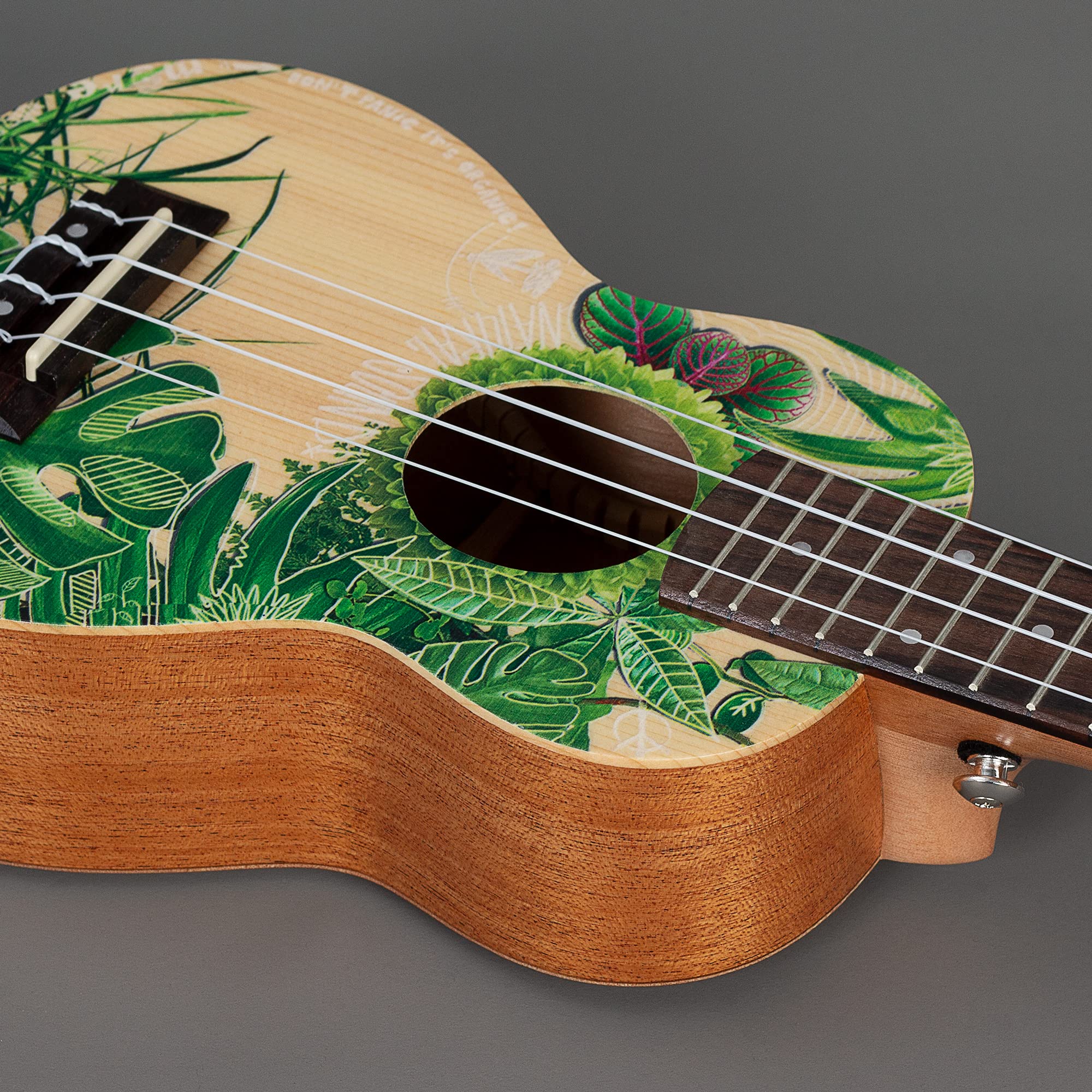 Cascha Zestaw ukulele sopranowe – Art Series I zestaw startowy do ukulele z 3 kolorowymi kostkami i torbą I ukulele sopranowe Premium mahoń, mała gitara hawajska dla początkujących i zaawansowanych