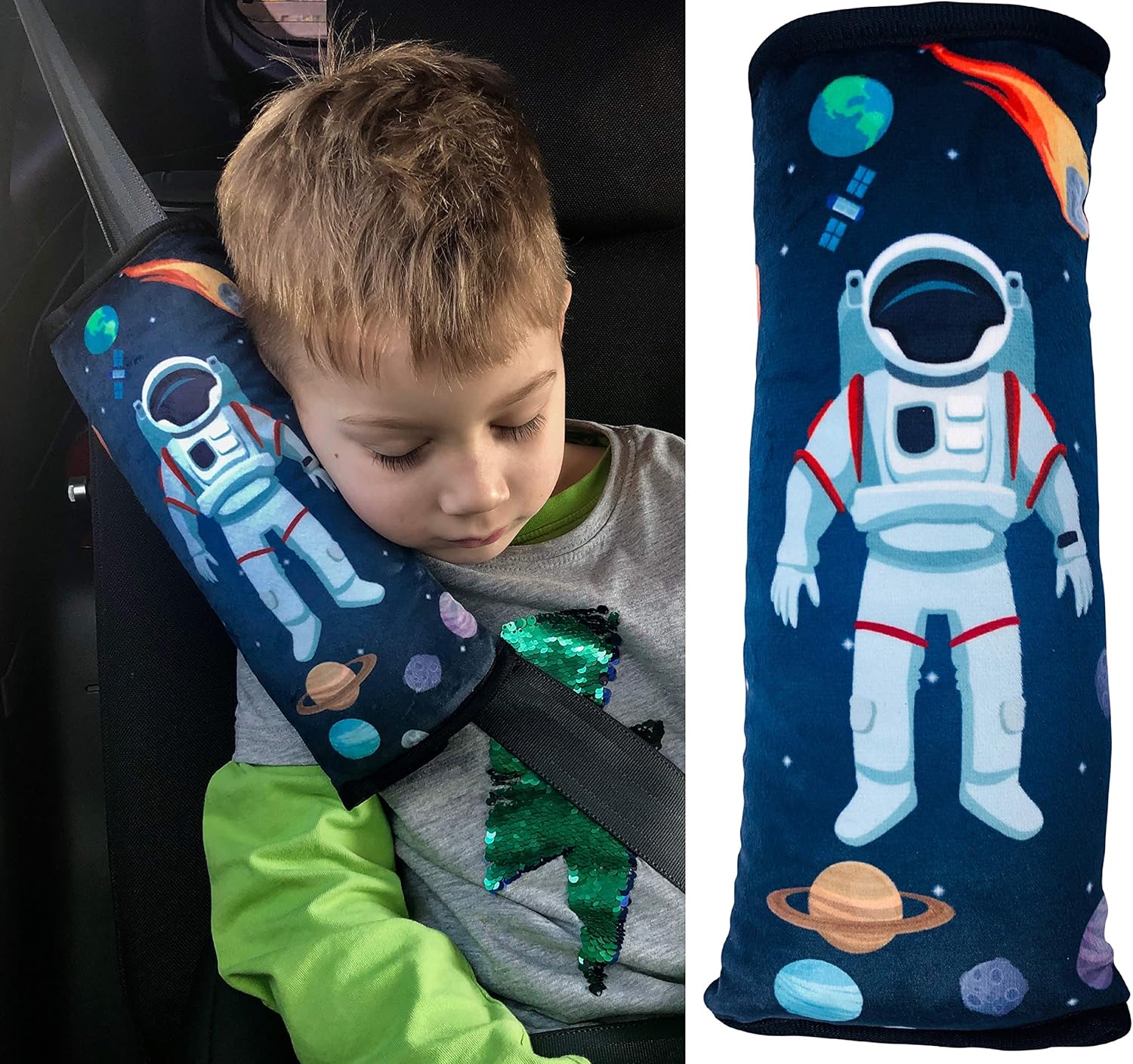 cuscino per cinture di sicurezza per i bambini che viaggiano