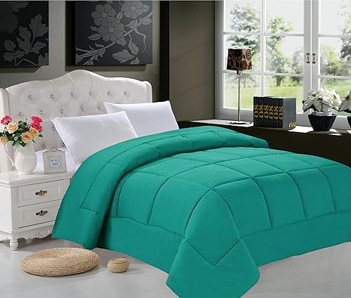 Juego de cobertores con plumas de ganso, reversible, varios tamaños y colores, 3 piezas