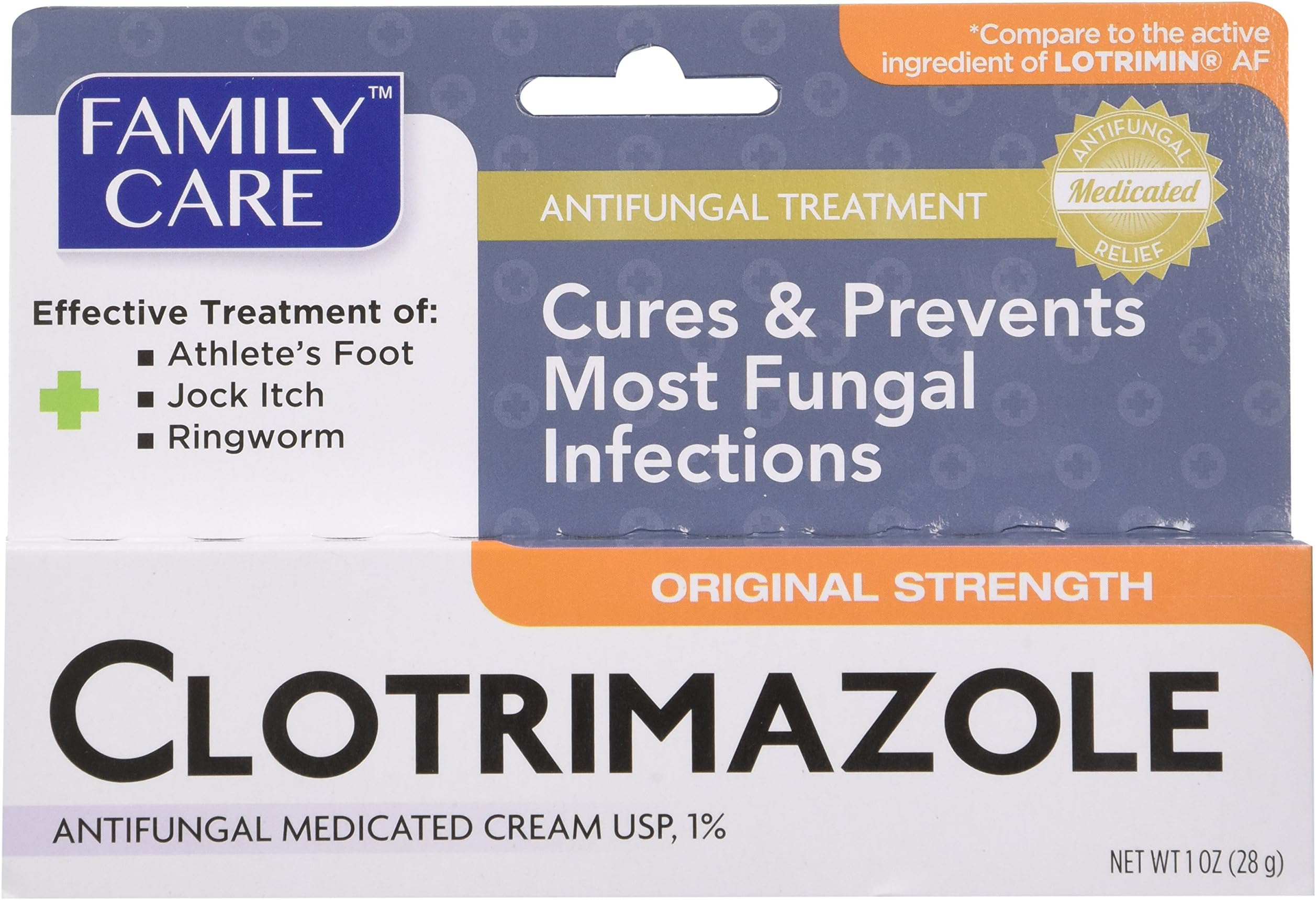 Clotrimazole Anti Fungal Cream, 1% USP Compare to Lotrimin 1oz. (Pack of 3)