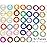 JOYOYO Spiral Hair Ties 40 Pack No Crease Multi Color Phone Cord Hair Coils Elastic Hair Accessories for Women Girls