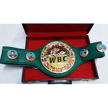 J Boxing Belt World Championship Replica - Green - Adult - Boxing - Martial Arts Belt Display