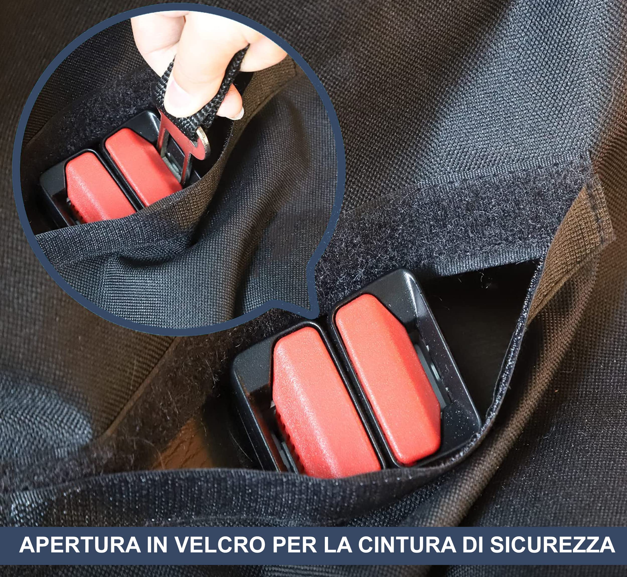 Auto Accessori Lupex Telo Coprisedile Auto Per Cane Gatto Universale 2in1 | 137x125cm | Auto e SUV | Amaca Copertura Protezione Sedili e Bagagliaio | Oxford Nero | Impermeabile Antigraffio