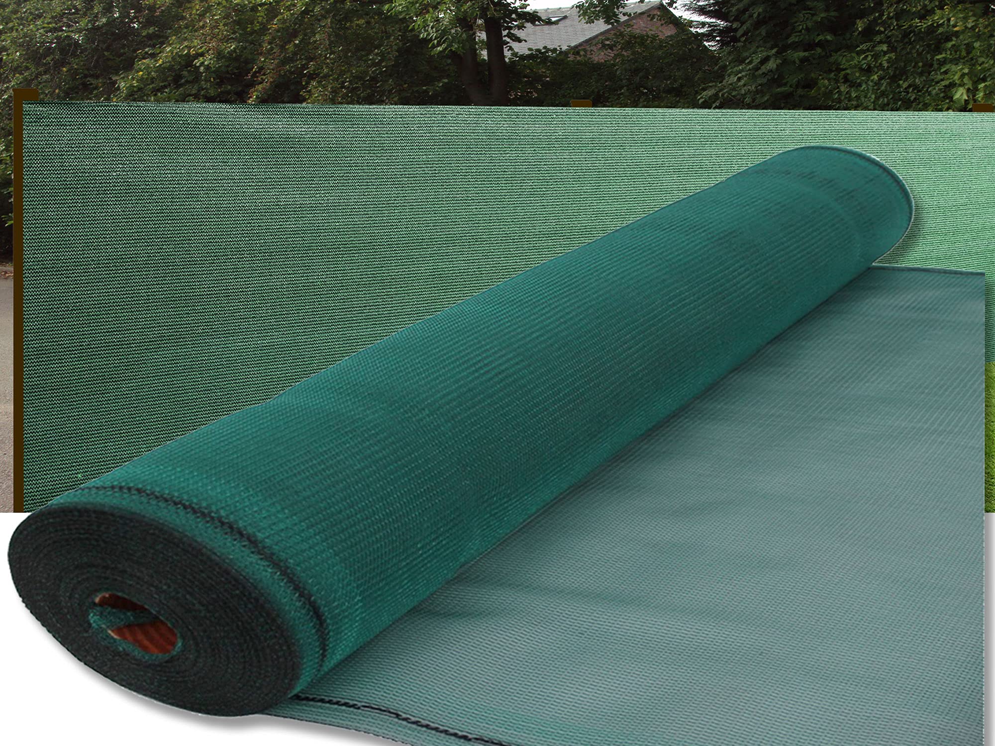 Crocodile Trading Ltd Heavy Weave 230g/sm 98% Shade Netting, 1m Wide, Multiple Lengths, Fence/Shade/Privacy/Windbreak Netting. (1m x 20m Green)