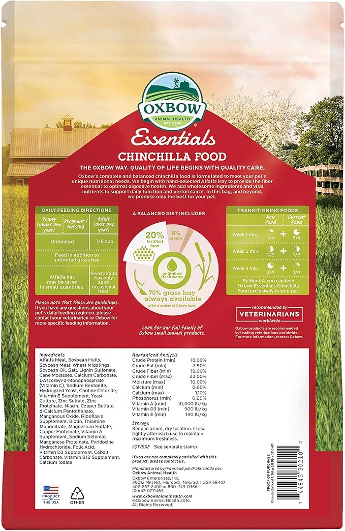 oxbow essentials chinchilla