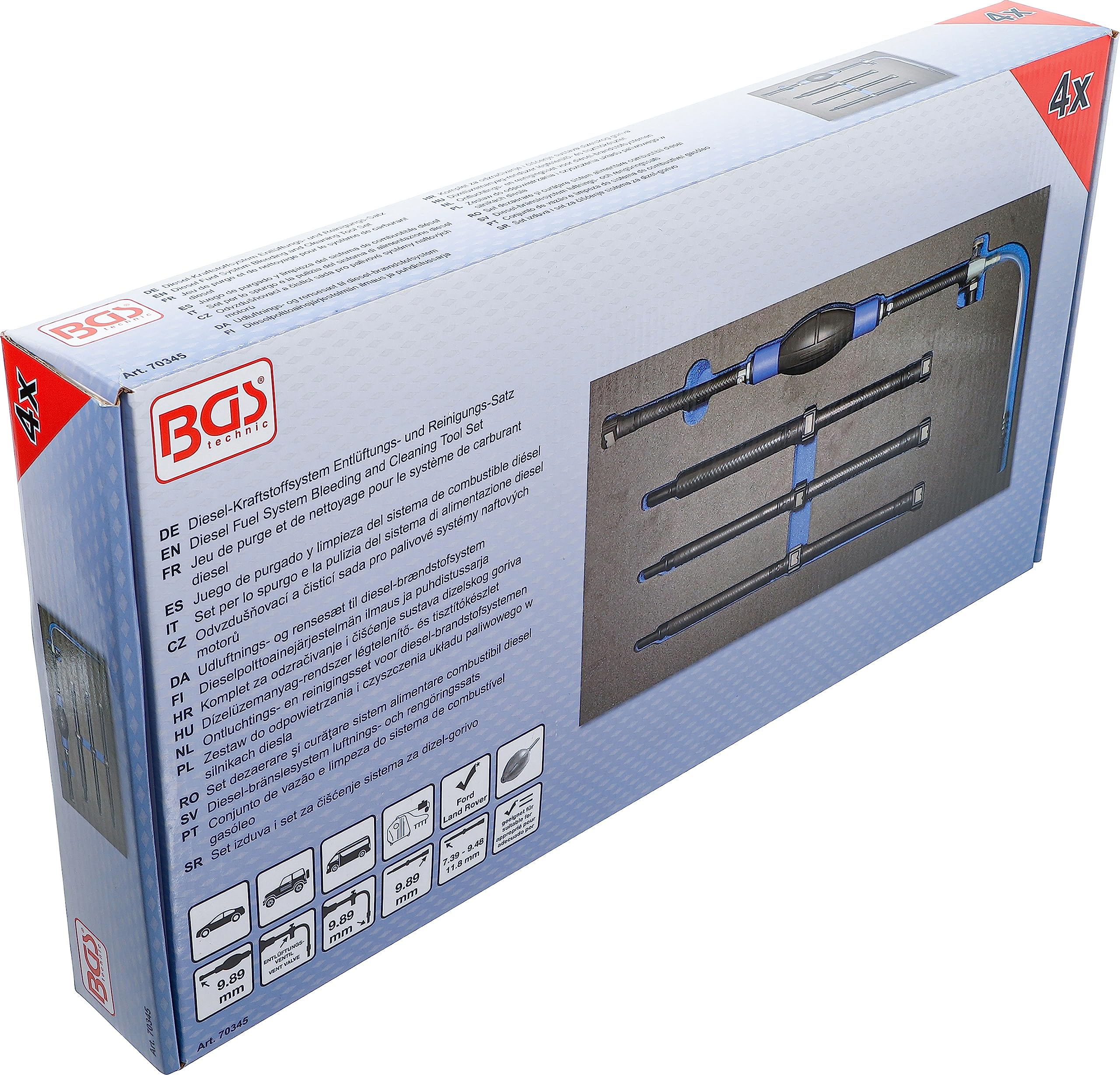 BGS 70345 | Diesel-Kraftstoffsystem Entlüftungsset | für Ford & Land Rover