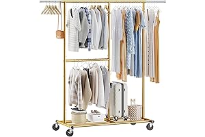 Raybee Clothes Rack for Hanging and Storage - Gold Standard Garment Rack