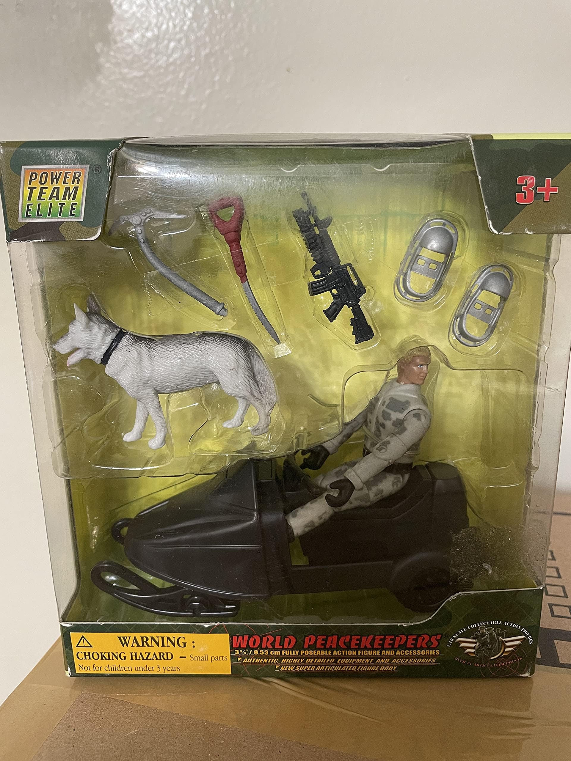 Peterkin Power Team Elite World Peacekeepers, Snowmobile Soldier Version